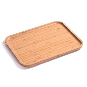 Bandejas de té vintage de bambú y madera al por mayor para salas de estar, bandejas planas para hoteles, bandejas de almacenamiento de bambú. - Product Image 1