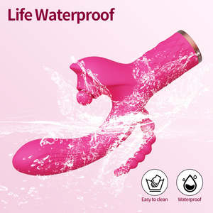 Hot Masturbação Feminina Vara com 3-em-1 Choque Geração de Massagem Chupando Estimulação Vibradores Sex Toys Box para Mulheres Produtos - Product Image 4