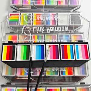 Peinture corporelle professionnelle arc-en-ciel multi-couleurs, non toxique, pour sport et fête, en matériaux écologiques, 6 couleurs personnalisables - Product Image 2