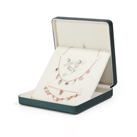 Grande boîte de voyage en métal doré, design velours violet, faible MOQ, en cuir PU noir pour emballage de bijoux
