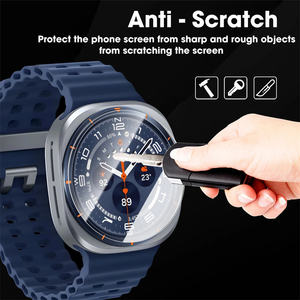 Aibangjia Film de <span class=keywords><strong>protection</strong></span> d'écran en verre trempé pour <span class=keywords><strong>Samsung</strong></span> <span class=keywords><strong>Galaxy</strong></span> <span class=keywords><strong>Watch</strong></span> Ultra 8 7 6 <span class=keywords><strong>5</strong></span> 4 <span class=keywords><strong>Protection</strong></span> sans bulles - Product Image 4