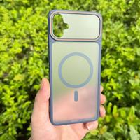 Coque de téléphone TPE magnétique effet seconde peau style Ins tendance, couleurs contrastées, compatible avec A16/A17/A33/A32/S25 Plus