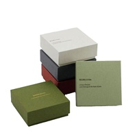 Boîte à bijoux et cadeaux en carton recyclable avec revêtement UV, fermeture magnétique, poignée, emballage rigide écologique