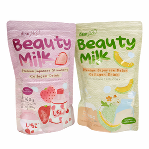 Poudre de Collagène Hydrolysé au Lait et à la Fraise pour une Peau Éclatante et un Teint Unifié – Meilleure Vente - Product Image 1