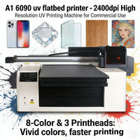 Imprimante à plat UV LED multifonction 6090 (60*90cm) - pour bois, acrylique, métal, avec tête XP600/I3200