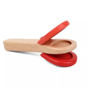 Castagnettes en bois en gros pour enfants, instrument de musique à main, jouet de percussion créatif pour la musicalité des enfants - Product Image 4