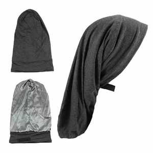 <span class=keywords><strong>Bonnet</strong></span> de nuit doublé de satin, turban plissé, <span class=keywords><strong>bonnet</strong></span> <span class=keywords><strong>pour</strong></span> <span class=keywords><strong>dreadlocks</strong></span>, <span class=keywords><strong>bonnet</strong></span> cylindrique <span class=keywords><strong>pour</strong></span> dormir, chapeau ample <span class=keywords><strong>pour</strong></span> la perte de cheveux, hommes et femmes, avec élastique - Product Image 6