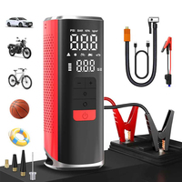 12V 24V Double Cylinder Digital Car Tire Inflator Pump Jump Starter Portable Air Compressor Emergency Flashlight 120W 6000mAh