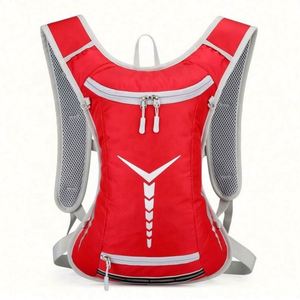 กระเป๋าเป้สะพายหลังแบบสะท้อนแสงกันน้ำน้ำหนักเบาสำหรับเล่นกีฬา วิ่ง เดินป่า เล่นสกี ปั่นจักรยาน พร้อมช่องใส่ถุงน้ำ OEM ไนลอน - Product Image 6