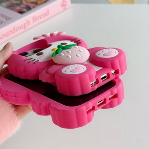เคสโทรศัพท์มือถือลายการ์ตูนสตรอว์เบอร์รี่โบว์น่ารัก 3 มิติ ซิลิโคน รุ่นใหม่ล่าสุด สำหรับ iPhone 12 pro max 13 14 15 16 17 - Product Image 3