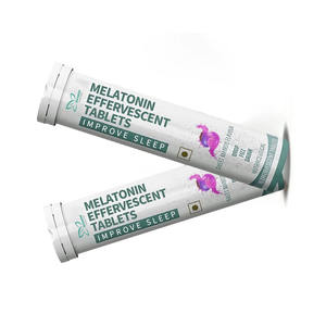 <span class=keywords><strong>Comprimés</strong></span> effervescents de mélatonine OEM ODM avec supplément d'extrait de camomille pour adultes favorisant un sommeil profond et un sommeil sain - Product Image 1