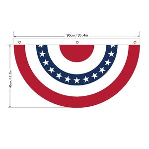 Drapeaux en polyester personnalisés avec logo, bannières en forme de demi-cercle, accessoires d'affichage pour la promotion - Product Image 4