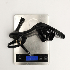 Sandales à brides croisées pour femme à prix réduit, talons aiguilles moyens, bout ouvert pointu, avec boucles à la cheville, idéales pour les soirées - Product Image 5