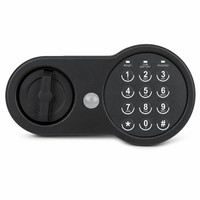 Serrure électronique noire mate SY-110 avec clavier numérique et solénoïde pour coffre-fort, armoire, tiroir et meuble