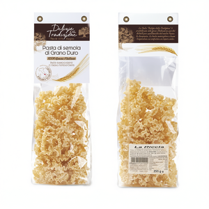 La Riccia Pasta Tradizionale di Grano Duro Essiccato 250g Confezione da 10 Pezzi Forme Speciali Non Raffinate Sacchetto Pasta Deliziosa PASTIFICIO ARTIG. DEL - Product Image 2