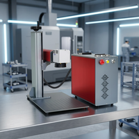 20W 30W 50W Desktop Mini Fiber Laser Marking Machine for Jewelry Watch Gold Silver Stainless Steel Carbon Steel Metal