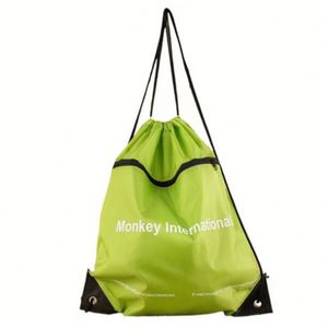 Design Custom logo Promotional Gift Sublimation Printed Nylon Polyester <b>Drawstring</b> Backpack <b>Bag</b> - Product Image 1