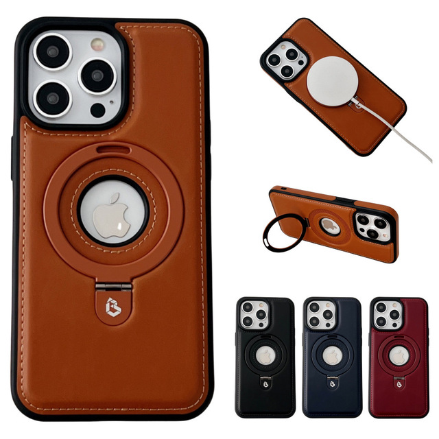 Manufacturer Custom Oem Genuine Leather Mobile Phone Case for iPhone 16 Pro Max 16 15pro 14 13 12 Cellphone Case Cover