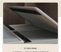 Organiseurs et rangements pliables pour draps de lit, en tissu de lin, avec fenêtre, pour placards et boîtes de rangement pour draps