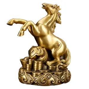 Estatua de latón con diseño de animales del zodiaco chino, estatua de cobre con 12 adornos del zodiaco chino, 2022