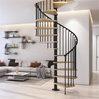 Escalier en colimaçon extérieur moderne 2026 résistant aux intempéries, design blanc