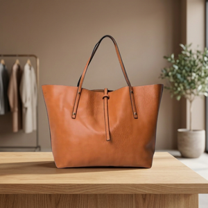 BS International Anniversary Gift Custom Branded Ladies Genuine Leather Clutch Durable Lightweight Waterproof 3L+ Capacity - Product Image 5
