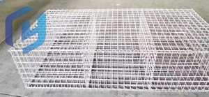Boîte de gabions soudée de 100cm par 80cm par 30cm pour clôtureBoîte de gabion de grillage soudée galvanisée plongée à chaud épaisse pour mur de soutènement - Product Image 4