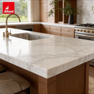 Gabinetes de Cocina Modernos y Elegantes de Roble Blanco Macizo, Estilo Shaker, Color Miel Cálido Orgánico, de la Marca Alland Custom Premium, para Casas Rurales de Diseño Abierto - Product Image 2