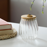 Bocaux de rangement pour épices élégants et modernes en verre borosilicate haute résistance, multifonctionnels, grands récipients de stockage alimentaire en verre transparent