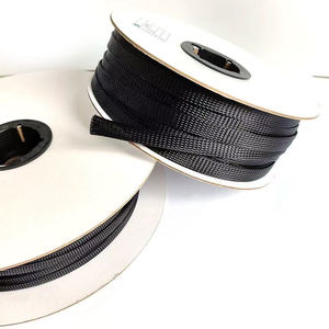 ปลอกสายเคเบิลถัก PET ที่มีความหนาแน่นสูงขยายได้ปลอกหุ้มไนลอนหุ้มฉนวน - Product Image 3