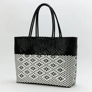 Sac de Shopping en plastique PP fait à la main, vente en gros, Logo personnalisé, vente en gros,