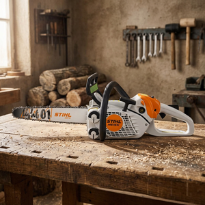 NOUVELLE tronçonneuse à essence MS 151 de 10 pouces, 1,50 HP, avec démarrage facile, huileur automatique réglable et système anti-vibrations - Product Image 2