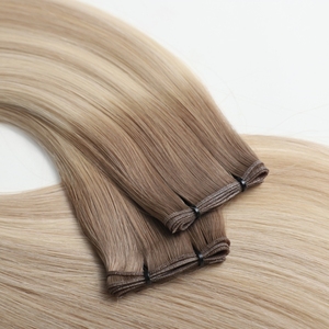 Nhà Máy Bán buôn Chất lượng cao vô hình thiên tài sợi ngang tóc mở rộng đôi rút ra con người <span class=keywords><strong>Remy</strong></span> Trinh Nữ Nga Ombre tóc vàng - Product Image 3