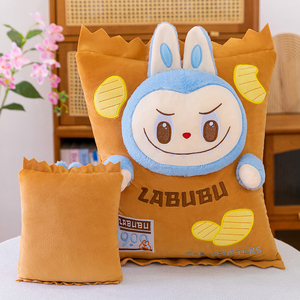 Vente directe d'usine, série de magasins de commodité Monsters, adorable coussin en peluche, design de <span class=keywords><strong>chips</strong></span> de pommes de terre, coussin de canapé, décorations de chaise - Product Image 6