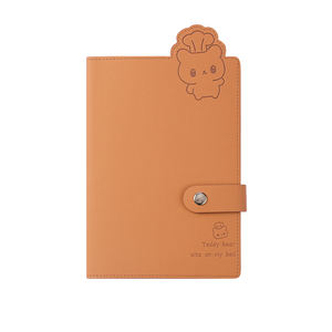 Nouveauté 2027 Carnet de notes A5 mignon à motifs d'animaux - Couverture en similicuir, reliure cousue, design gaufré, bouton pression - Product Image 1