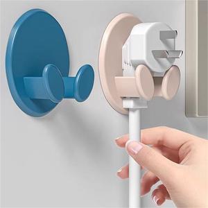Wholesale <b>Wall</b>-Mounted Multifunctional Flexible Foldable Cord Plug Bracket Adhesive Hook <b>Storage</b> <b>Rack</b> Home Organizer for Kitchen - Product Image 1