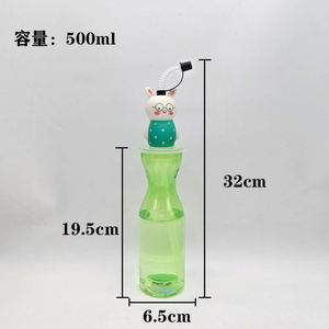 Fournitures de fête : Gobelet lumineux en plastique en forme de lapin avec paille pour Pâques - Product Image 3
