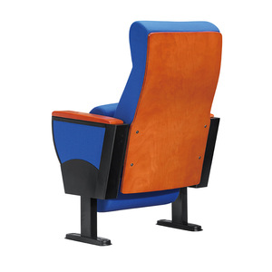 Silla de Auditorio Masao con Estructura Metálica Azul y Asiento Fijo, Mobiliario para Teatro - Product Image 3