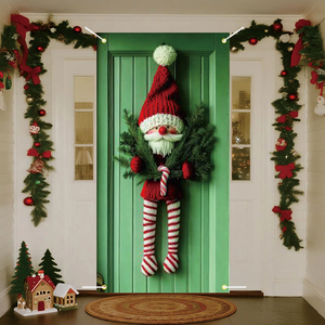 Màu Xanh Lá Cây giáng sinh <span class=keywords><strong>Banner</strong></span> Trang trí lễ hội Giáng sinh trong nhà ngoài trời treo trang trí cửa <span class=keywords><strong>Banner</strong></span> - Product Image 3