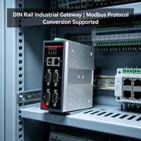 Gateway Industrial para Riel DIN 4G LTE Cat1, Conversor de Protocolo RS485 a Ethernet Modbus RTU TCP MQTT, Adquisición de Datos PLC