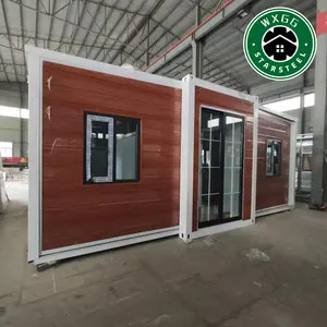 Ready Made 40Ft 20Ft Shipping Prefab Container Expandable House For Sale Light Steel Folding Prefabricated Home Villa 5 Bedroom