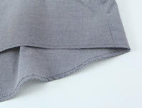 Chemise à carreaux personnalisée pour femme, collection Printemps 2026, chemisier gingham boutonné de créateur avec col montant et poches, OEM/ODM par usine chinoise