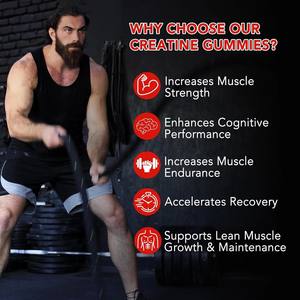 Gomitas de Creatina Monohidrato de Marca Privada OEM/ODM para el Desarrollo Muscular, Suplementos para el Control de Energía, Pre-Entrenamiento para Adultos - Product Image 5