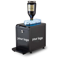 Refroidisseur de liqueur couleur LED personnalisé 2 ou 3 bouteilles avec pompe automatique.