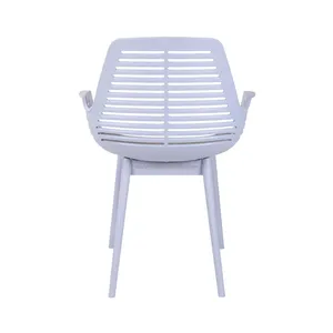 KD Frame Modern <strong>Light</strong> <strong>Blue</strong> pp Plastic <strong>Armchair</strong> with Cushion - Product Image 5