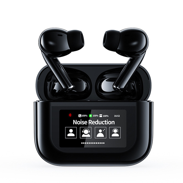 New WD83-YW07 ANC TWS Earbuds 5.4 JL Chipset Touch Screen Display Low Latency Low Power In-Ear Noise Cancelling Headphones LED