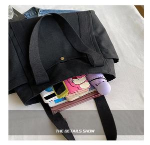 Женская хлопковая Холщовая Сумка На Молнии - Product Image 3