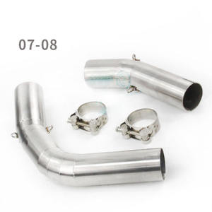 RTS <span class=keywords><strong>Moto</strong></span> Modifiée en acier inoxydable titane alliage d'échappement milieu pipe <span class=keywords><strong>coude</strong></span> Pour Yamaha YZF--R1 MT10 98-22 - Product Image 4