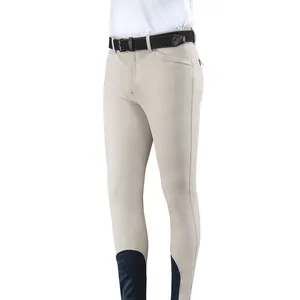 Custom Men's Equestrian Pants High Quality Durable Horse Riding Tights Polyester Spandex Riding Leggings Quick Dry Fabric