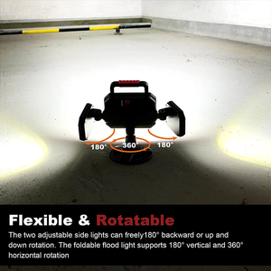 Rechargeable Work <b>Light</b> Super Bright Magnetic With Battery Waterproof Portable Cordless Job Lighting for Garage WD-ST28 4400mAh - Product Image 3